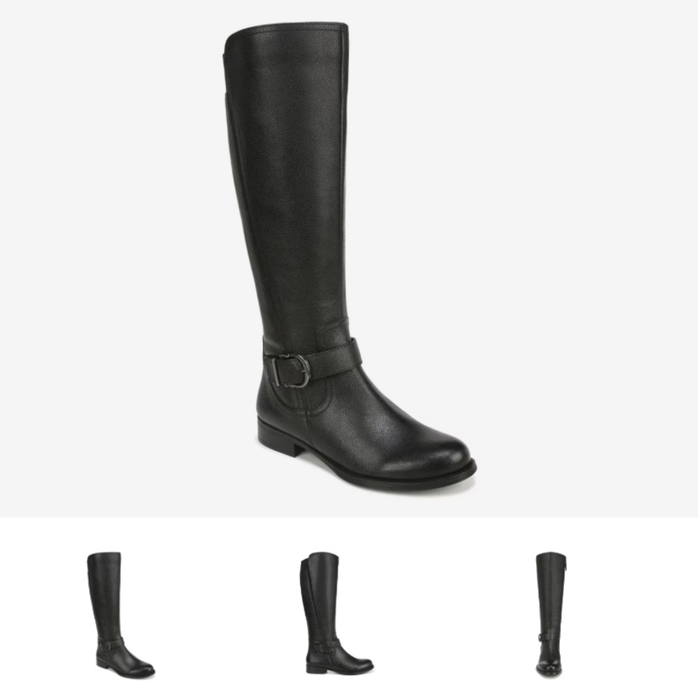 Naturalizer Jaya Black Riding Boots NWT
